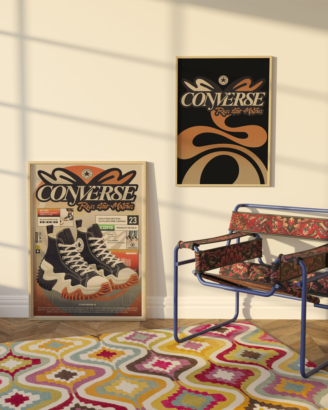 Converse Run Star Motion - Retro Sneaker Poster