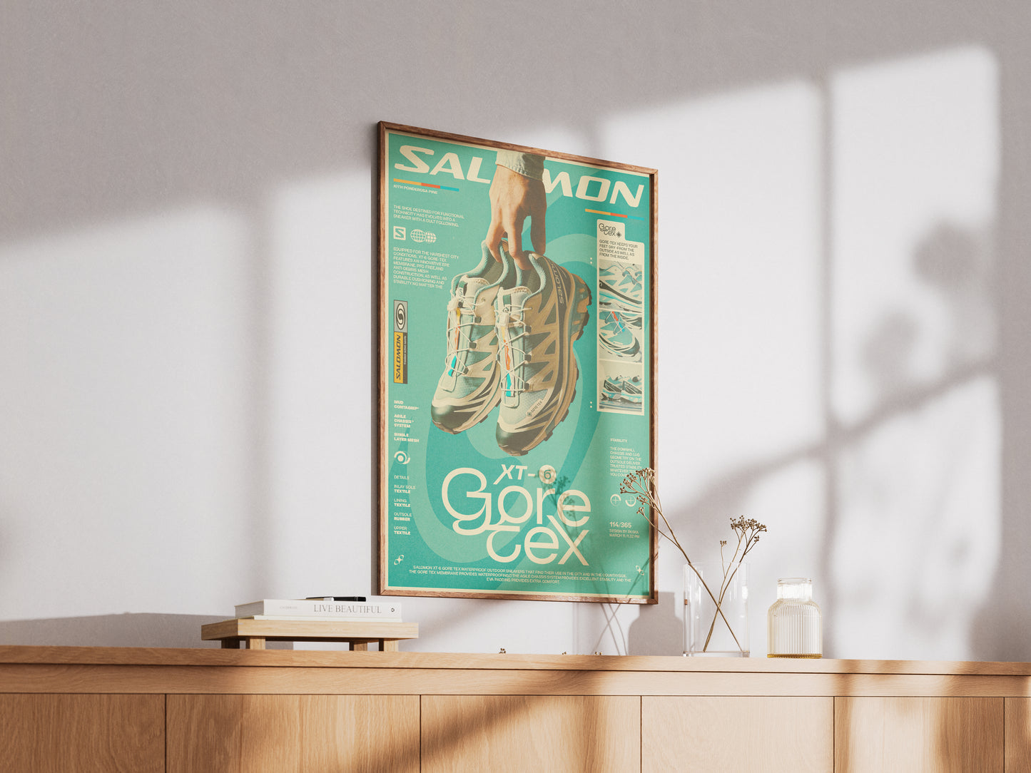 Salomon XT 6 Gore Tex - Retro Sneaker Poster
