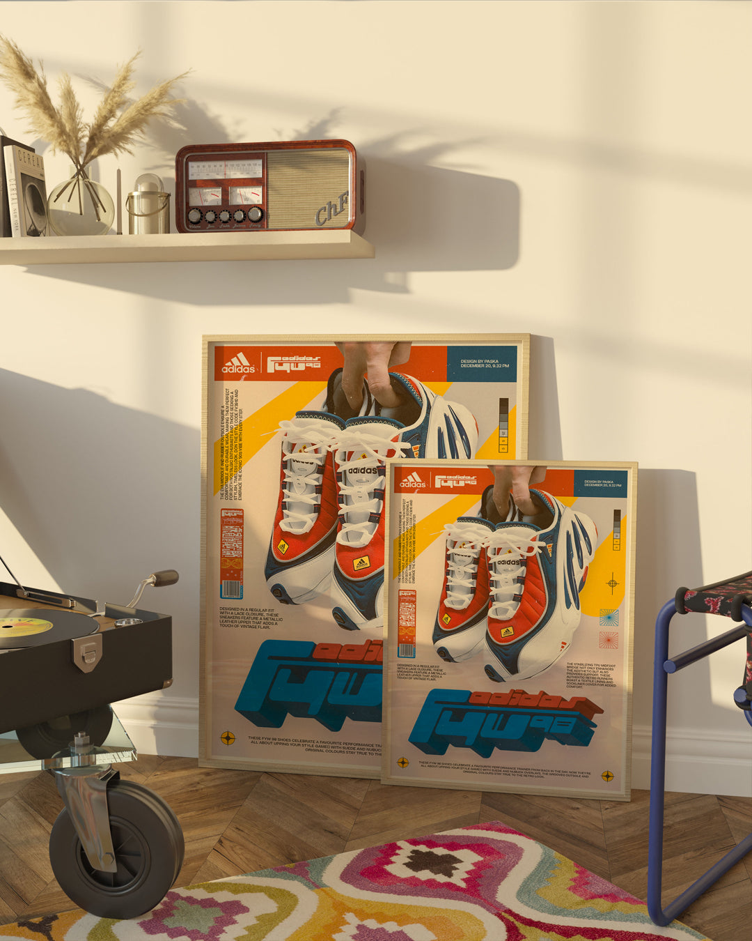 Adidas FYW 98 - Retro Sneaker Poster