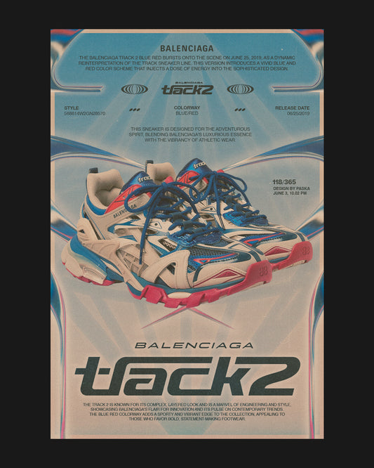 Balenciaga Track 2 - Retro Sneaker Poster