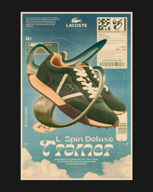 Lacoste L-Spin Deluxe - Retro Sneaker Poster