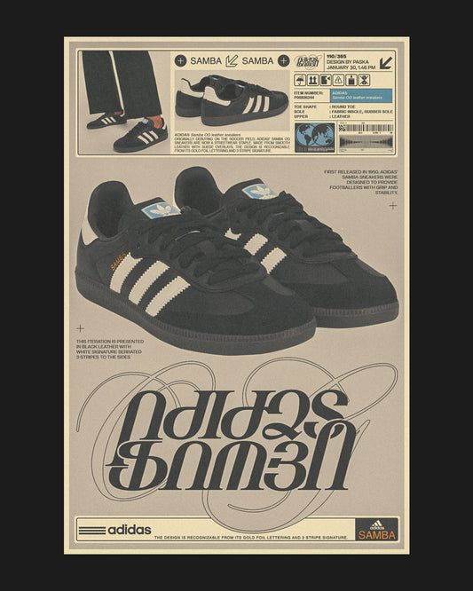 Adidas Samba OG - Retro Sneaker Poster