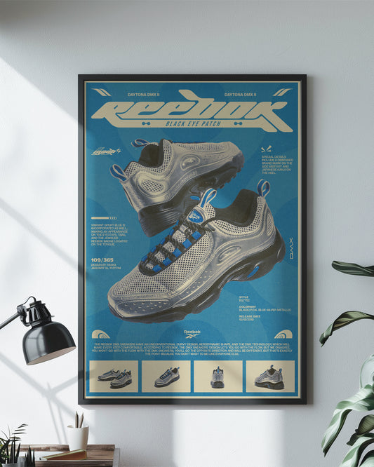 Reebok Daytona DMX II - Retro Sneaker Poster