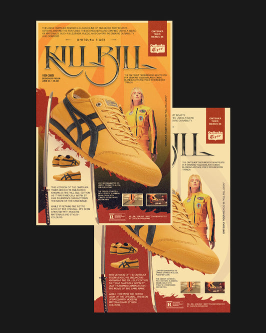 Onitsuka Tiger Kill Bill - Retro Sneaker Poster